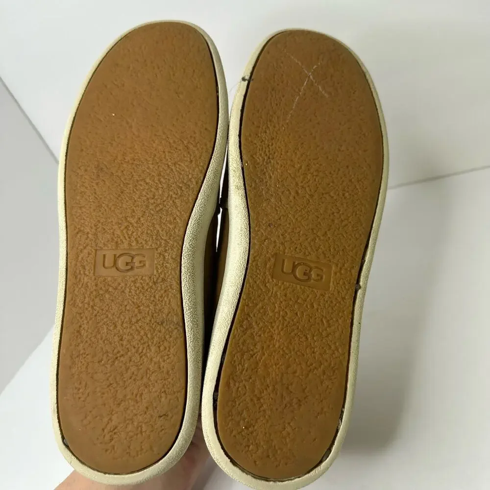 UGG Womens size 9 Cas Slip-On Chestnut Leather Suede  1019217 f27021C